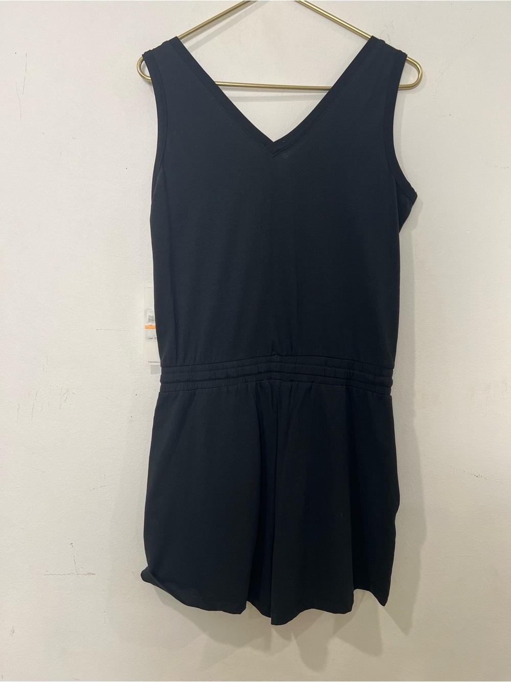 Calvin Klein Classic Black V‑Neck Sleeveless Romper S - Picture 2 of 9